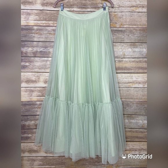 RARE NWT Anthropologie S Geisha Designs Claire tulle skirt